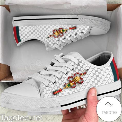 gucci low tops with designs on side|Gucci dunks low.